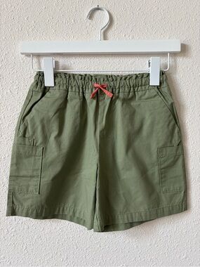 The Sunday Collective Girls Cargo Shorts Oil Green Size 8 Summer